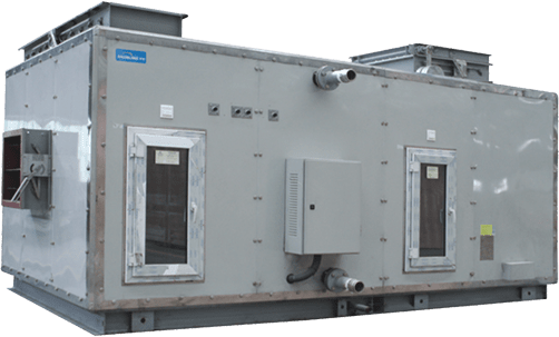 Anti-vibration modular air handling unit